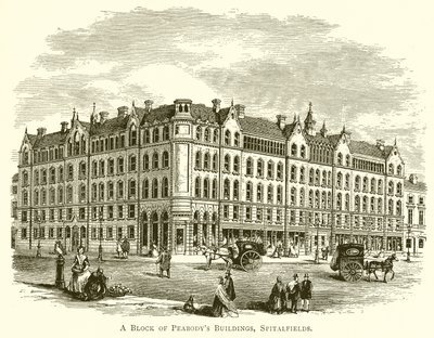 A Peabodys épületek blokkja, Spitalfields alkotó: English School