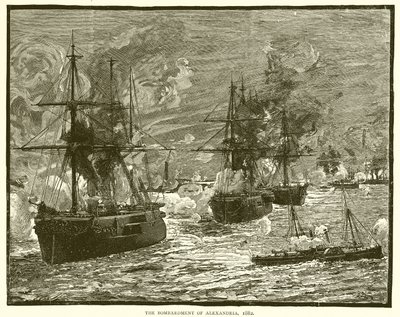 Alexandria bombázása, 1882 alkotó: English School