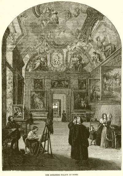 A római Borghese-palota alkotó: English School