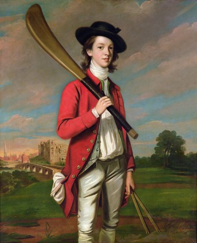 A fiú denevérrel: Walter Hawkesworth Fawkes, 1760 körül alkotó: English School