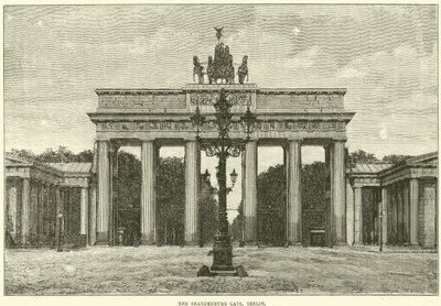 A Brandenburgi kapu, Berlin, 1870 alkotó: English School