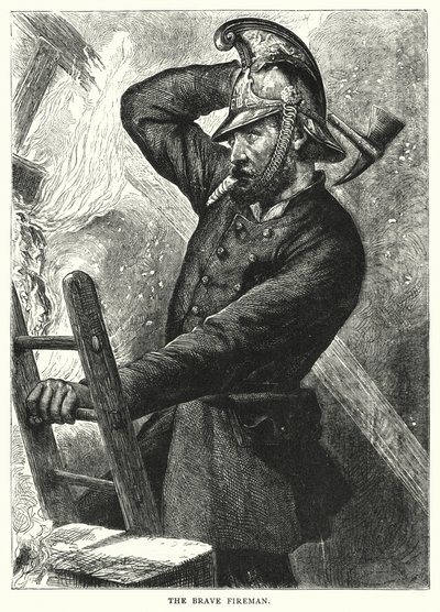A bátor tűzoltó (metszet) alkotó: English School