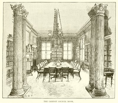 A kabinet tanácsterme alkotó: English School