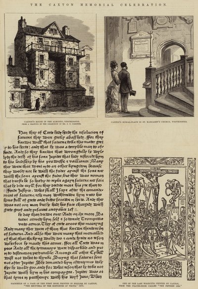A Caxton-emlékünnep (metszet) alkotó: English School