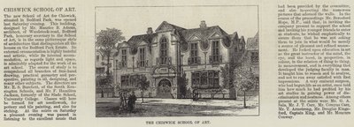 A Chiswick Művészeti Iskola (metszet) alkotó: English School