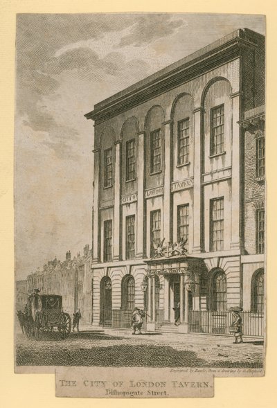 A City of London Tavern, Bishopsgate Street alkotó: English School