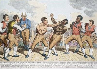 A csata lezárása vagy a diadalmas bajnok, 1811-ben jelent meg alkotó: English School