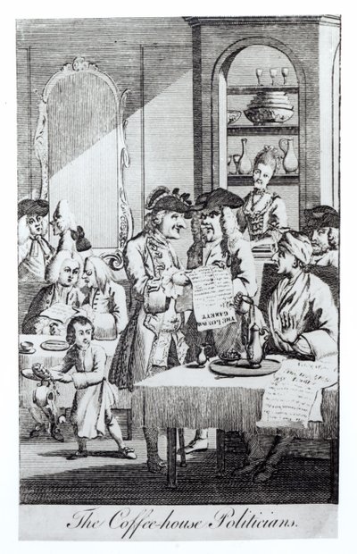 A kávéházi politikusok alkotó: English School