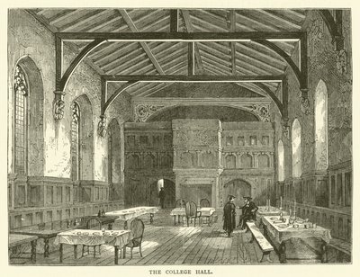 The College Hall (metszet) alkotó: English School