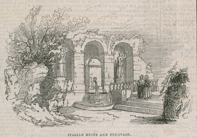 A Colosseum - olasz romok és szökőkút alkotó: English School