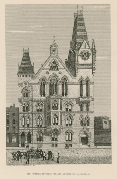 A Congregational Memorial Hall, Farringdon Street, London alkotó: English School
