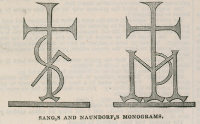 A konzervatív klubház: Sangs és Naundorfs monogramok alkotó: English School