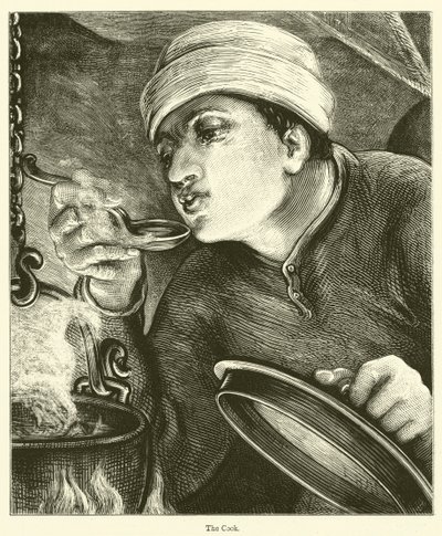 A szakács (metszet) alkotó: English School
