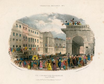 A koronázási körmenet, 1831. szeptember 8 alkotó: English School