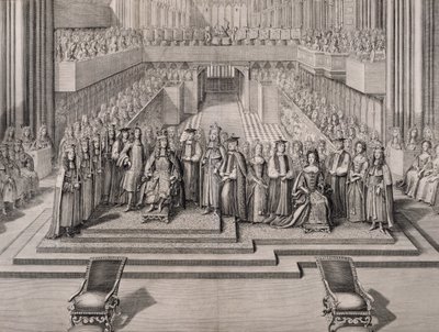 II. Jakab király (1633-1701) és második felesége, Modenai Mária (1658-1718) megkoronázása 1685 alkotó: English School