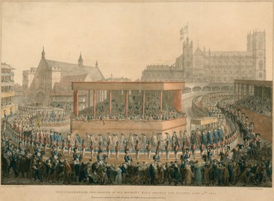 IV. György király koronázási körmenete, 1821. július 19 alkotó: English School
