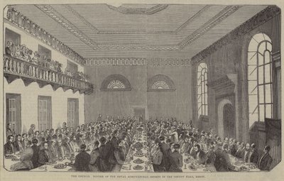 The Council Dinner, Royal Agricultural Society, County Hall, Derby alkotó: English School