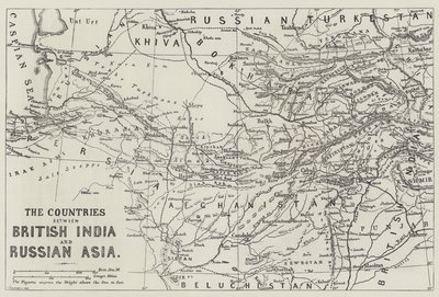 Brit India és Orosz Ázsia közötti országok (metszet) alkotó: English School