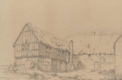 The Court Lodge East Farleigh-ben, Maidstone közelében, 1874 körül (ceruza) alkotó: English School