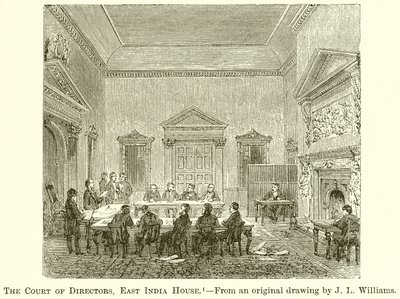 A Kelet-Indiai Ház igazgatósága alkotó: English School