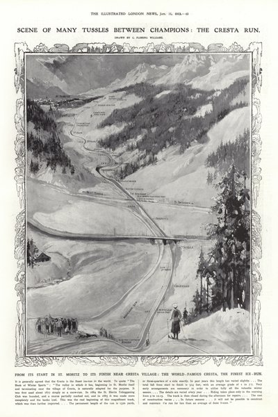 A Cresta Run, St Moritz, Svájc alkotó: English School