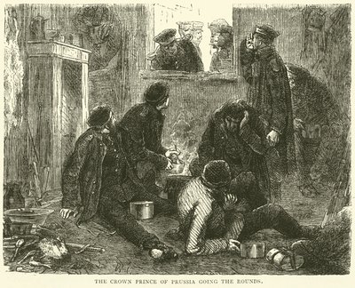 A porosz koronaherceg körbejár, 1870 novemberében alkotó: English School