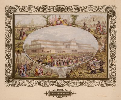 The Crystal Palace, 1851, The Great Exhibition, Hyde Park, London. alkotó: English School