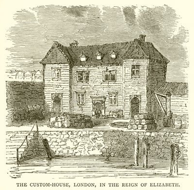 A Vámház, London, Erzsébet uralkodása idején alkotó: English School