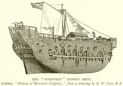 Die Discovery (Cooks Schiff) von English School