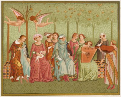 Az élet álma. 14. századi olasz viselet alkotó: English School