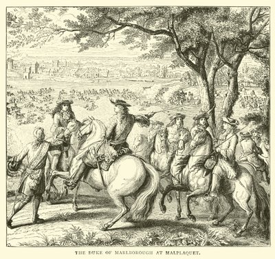 Marlborough hercege Malplaquetben alkotó: English School