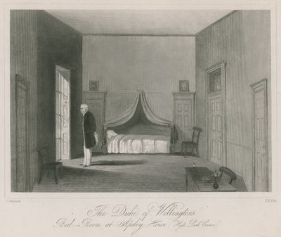Wellington hercegének hálószobája az Apsley House-ban, a Hyde Park Cornerben alkotó: English School