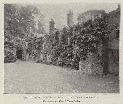 York hercegének walesi látogatása, Gwydyr kastély (metszet) alkotó: English School