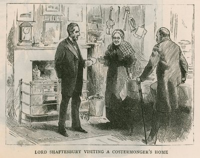 Shaftesbury grófja; Lord Shaftesbury meglátogat egy költségkereskedő házát alkotó: English School