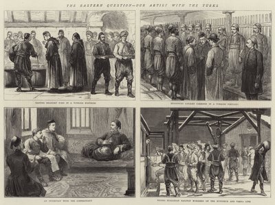 A keleti kérdés, a mi művészünk a törökökkel (metszet) alkotó: English School