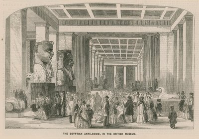 Az egyiptomi előszoba a British Múzeumban alkotó: English School