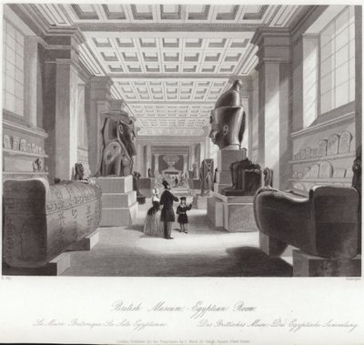 A British Museum egyiptomi szobája alkotó: English School