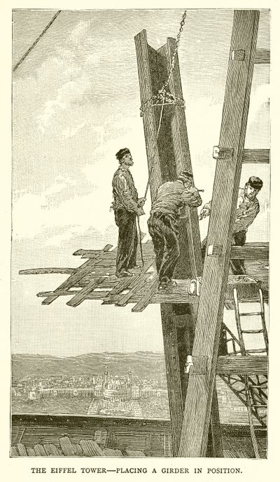Az Eiffel-torony – egy gerenda elhelyezése alkotó: English School
