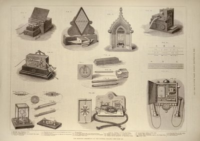 Elektromos kiállítás a Crystal Palace-ban, a The Illustrated London Newsból, 1882. március 18. alkotó: English School