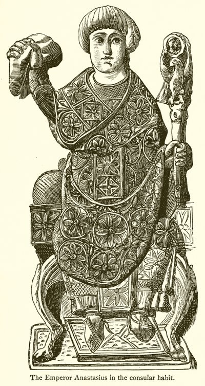 Anastasius császár a konzuli szokásban alkotó: English School