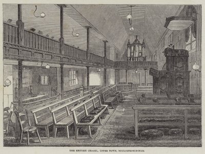 Az angol kápolna, Felsőváros, Boulogne-sur-Mer (metszet) alkotó: English School