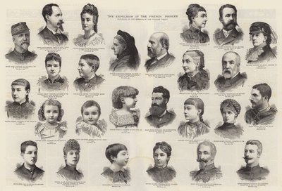 A francia hercegek kiűzése (metszet) alkotó: English School