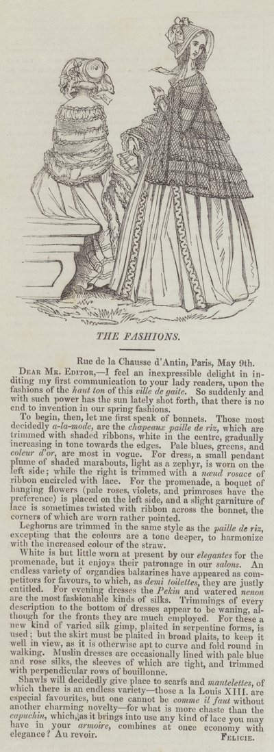 A divat (metszet) alkotó: English School