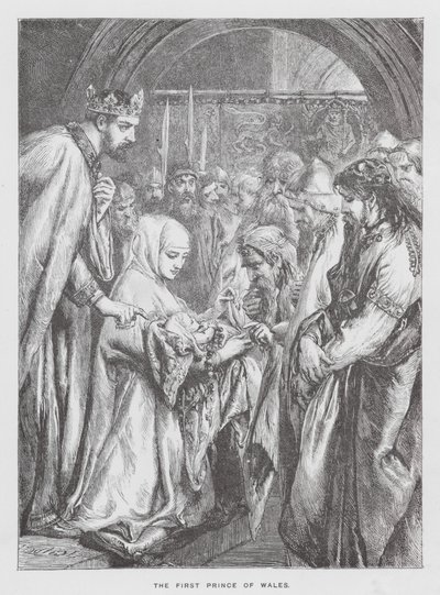 Az első walesi herceg (metszet) alkotó: English School