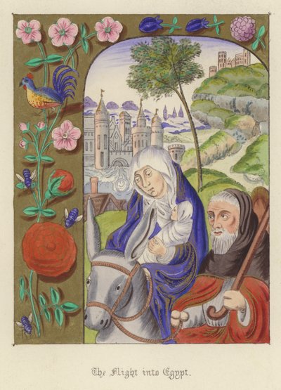 Repülés Egyiptomba (színes litó) alkotó: English School