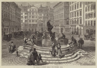 Raphael Donner kútja a bécsi Neumarktban (metszet) alkotó: English School