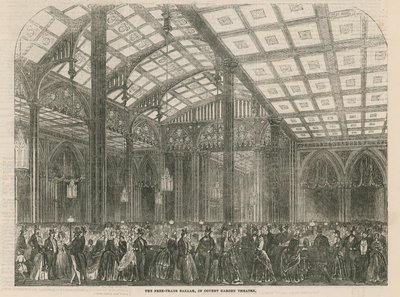 A szabadkereskedelmi bazár a londoni Covent Garden Theatre-ben alkotó: English School