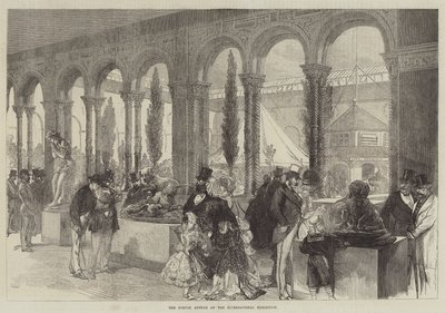 A francia melléklet a nemzetközi kiállításon (metszet) alkotó: English School