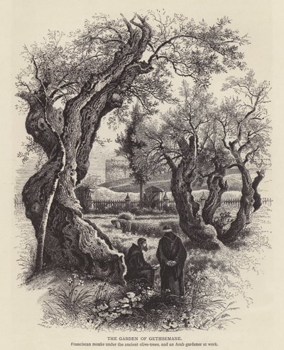 A Gecsemáné-kert (metszet) alkotó: English School
