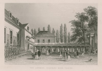 A kertek a Highbury Barn Tavernben alkotó: English School